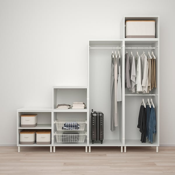 PLATSA Kleiderschrank mit 6 Türen, weiß/Fonnes weiß, Wochenangebot