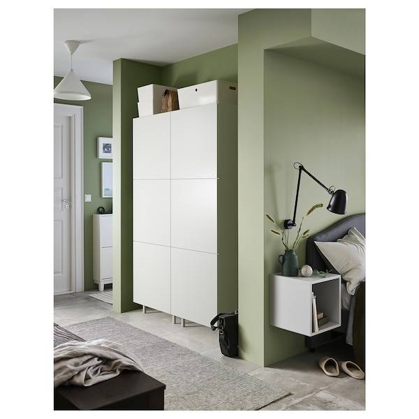 PLATSA Kleiderschrank mit 6 Türen, weiß/Fonnes weiß, Letzte 2 Tage