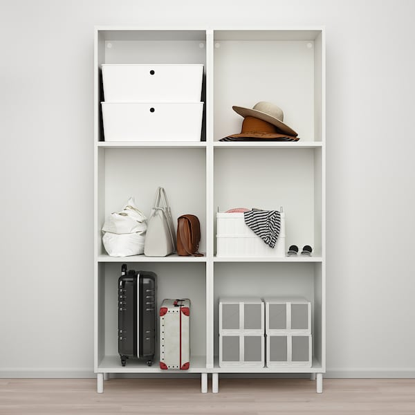 PLATSA Kleiderschrank mit 6 Türen, weiß/Fonnes weiß, Letzte 2 Tage