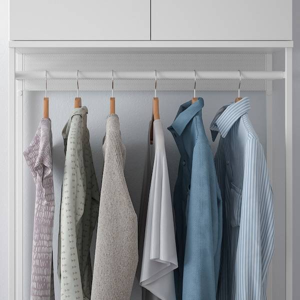 PLATSA Kleiderschrank m 2 Türen+3Schubl., weiß/Fonnes weiß, Letzter Tag