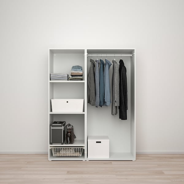 PLATSA Kleiderschrank mit 3 Türen, weiß/Fonnes weiß, Zeitbegrenzte Promotion