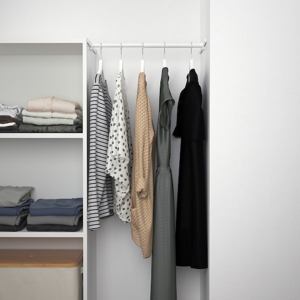 PLATSA Kleiderschrank mit Tür, weiß/Fonnes weiß, Bis zu 55% Rabatt