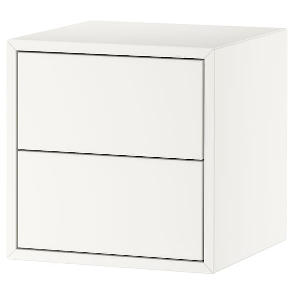 EKET Schrank mit 2 Schubladen, weiß,