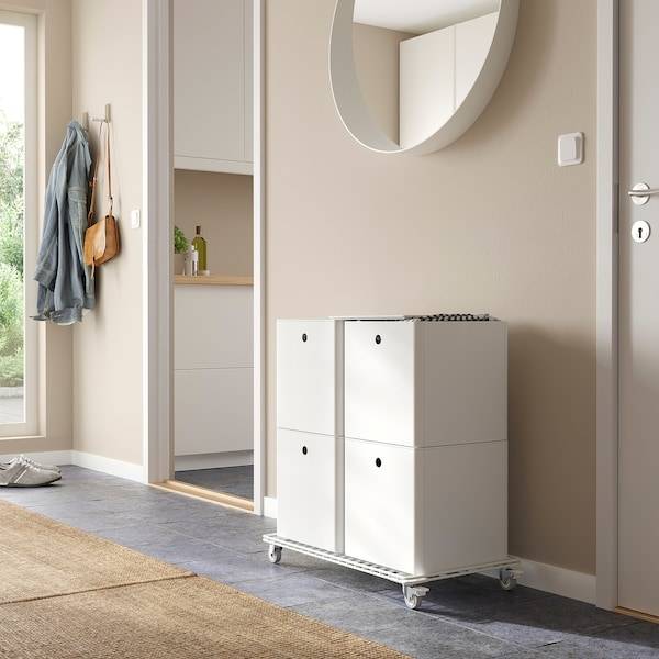 KUGGIS Box mit Deckel, weiß, Outlet