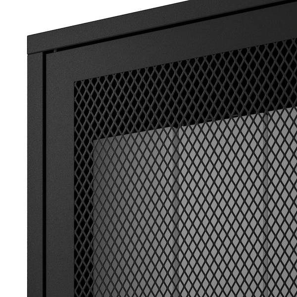 IVAR Schrank mit Türen, schwarz Netz, Fabrik Onlineshop