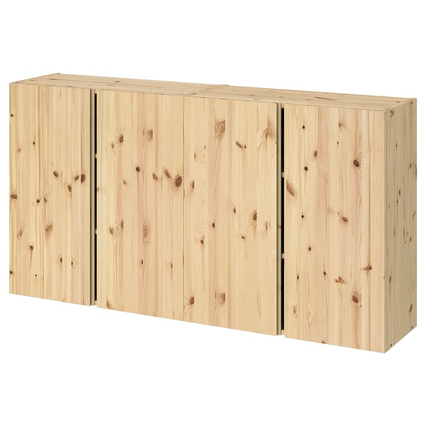 IVAR Wandschrank mit Türen, Kiefer,