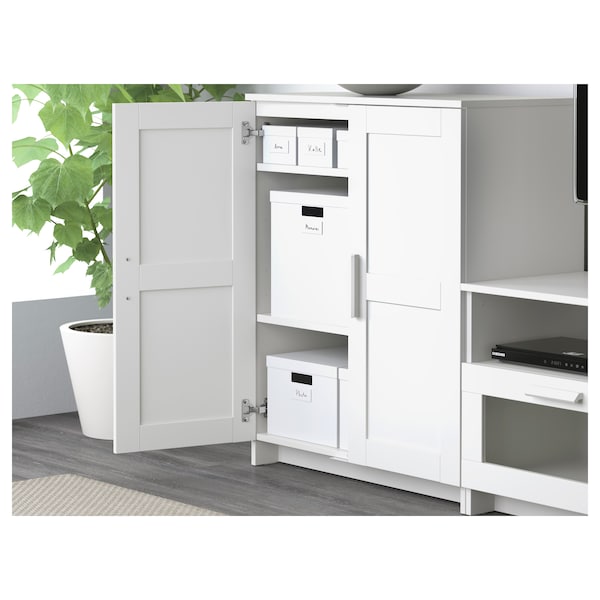 BRIMNES Schrank mit Türen, weiß, Weihnachtsangebot