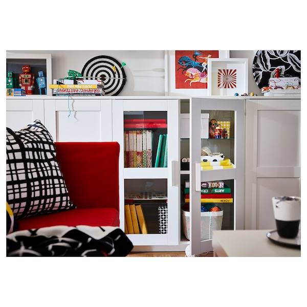 BRIMNES Schrank mit Türen, weiß, Weihnachtsangebot