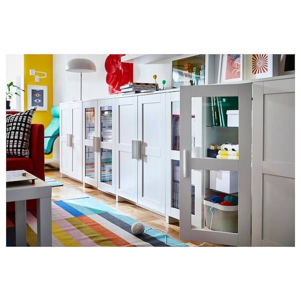 BRIMNES Schrank mit Türen, weiß, Weihnachtsangebot