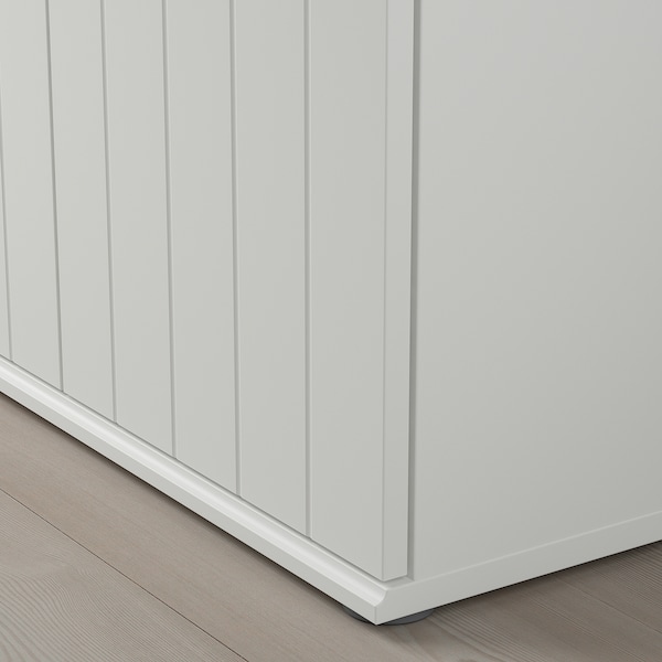 SKRUVBY Schrank mit Türen, weiß, Jubiläumsangebot