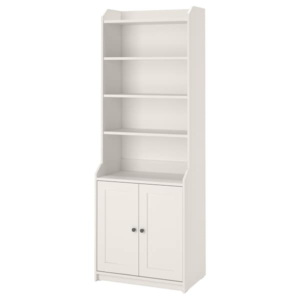 HAUGA Hochschrank mit 2 Türen, weiß,
