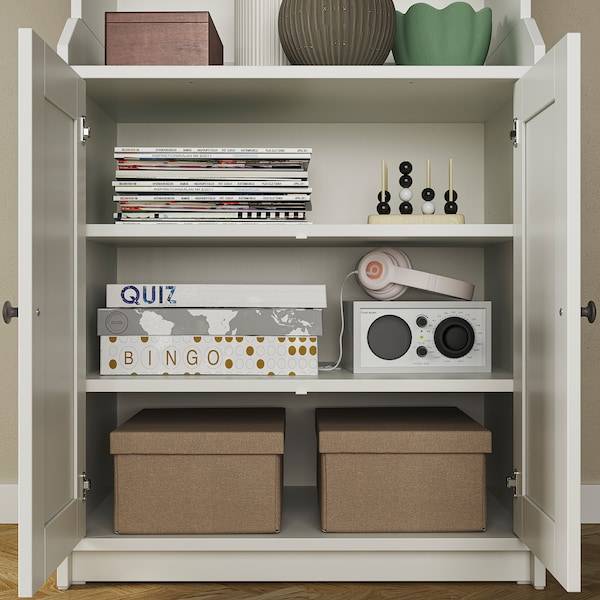 HAUGA Hochschrank mit 2 Türen, weiß, Neueste Mode