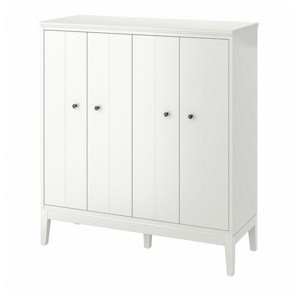 IDANÄS Schrank mit Falttüren, weiß,