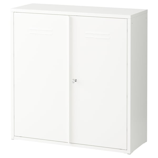 IVAR Schrank mit Türen, weiß,
