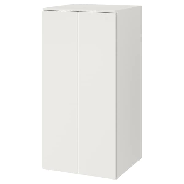 SMÅSTAD / PLATSA Kleiderschrank, weiß weiß/mit 3 Böden,