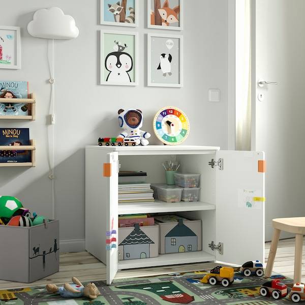 SMÅSTAD / PLATSA Schrank, weiß weiß/1 Boden, zollfrei