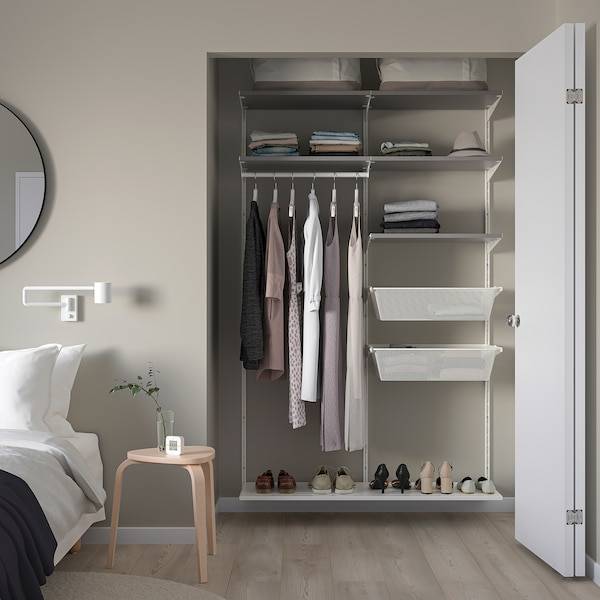BOAXEL Schrankkombination, weiß/grau, Online Shopping