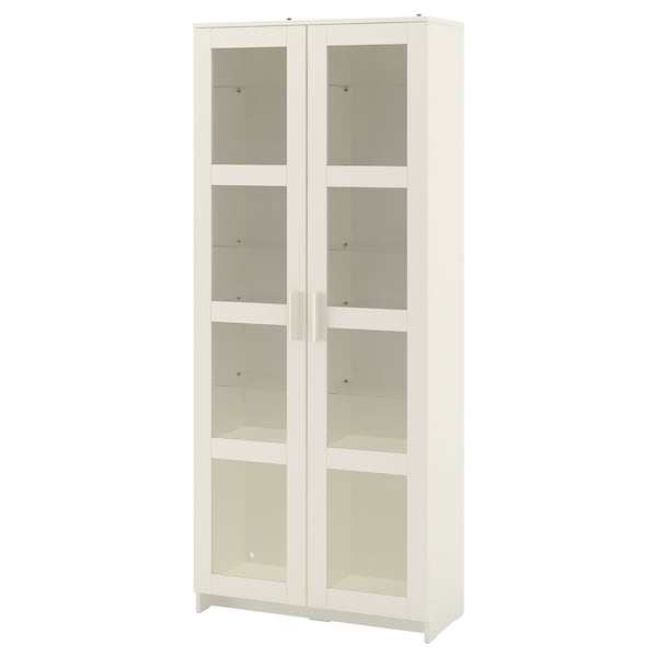 BRIMNES Vitrine, weiß,