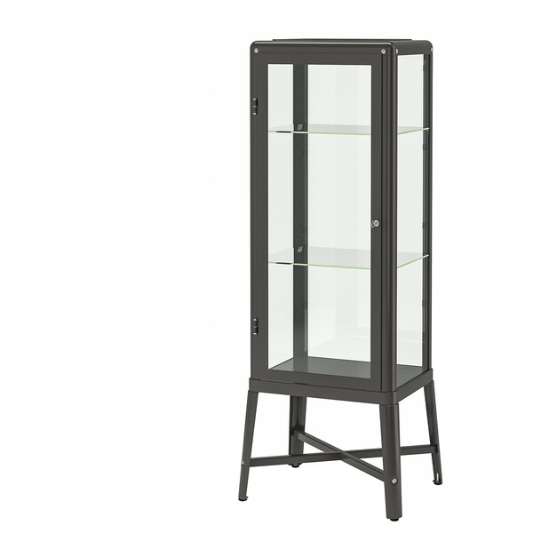 FABRIKÖR Vitrine, dunkelgrau,