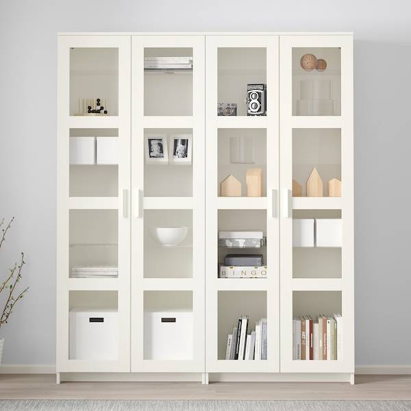 BRIMNES Vitrine, weiß, Online Outlet