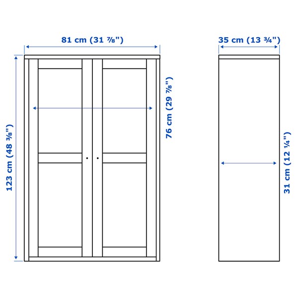 HAVSTA Vitrine, weiß, Große Rabatte