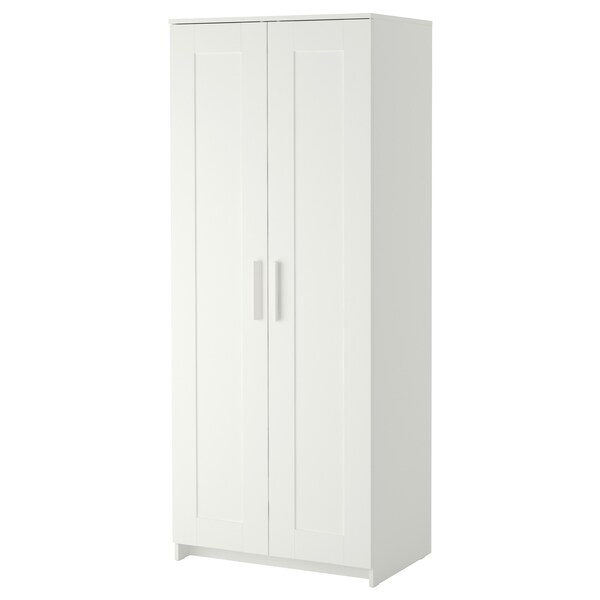 BRIMNES Kleiderschrank 2-türig, weiß,