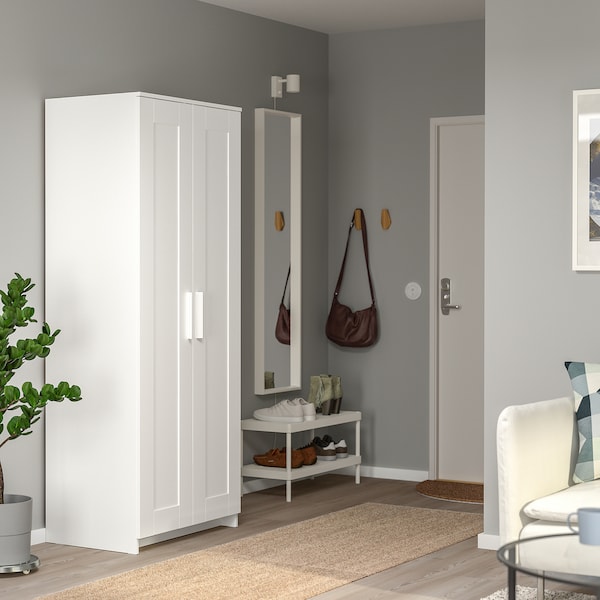 BRIMNES Kleiderschrank 2-türig, weiß, Bestseller