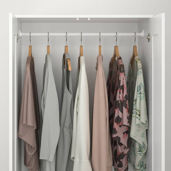 BRIMNES Kleiderschrank 2-türig, weiß, Bestseller