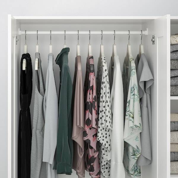 BRIMNES Kleiderschrank 3-türig, weiß, Saisonale Angebote