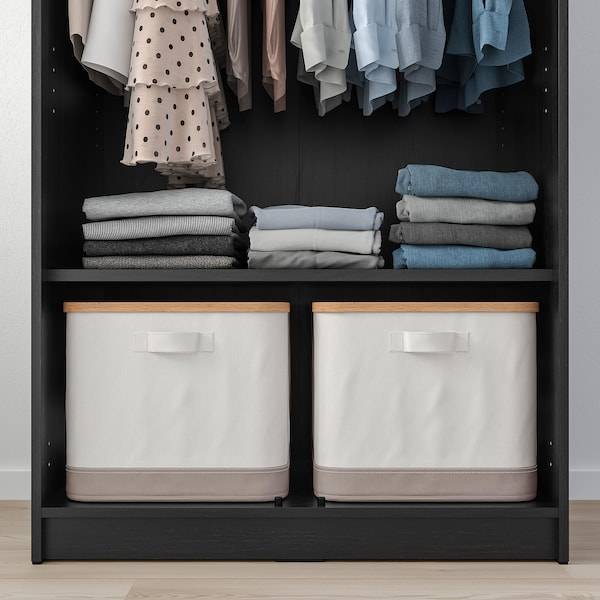 RAKKESTAD Schrank mit 2 Türen, schwarzbraun, Wochenangebot