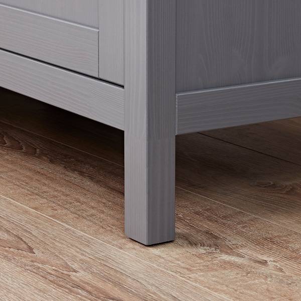HEMNES Wäscheschrank, grau lasiert, Letzte 2 Tage