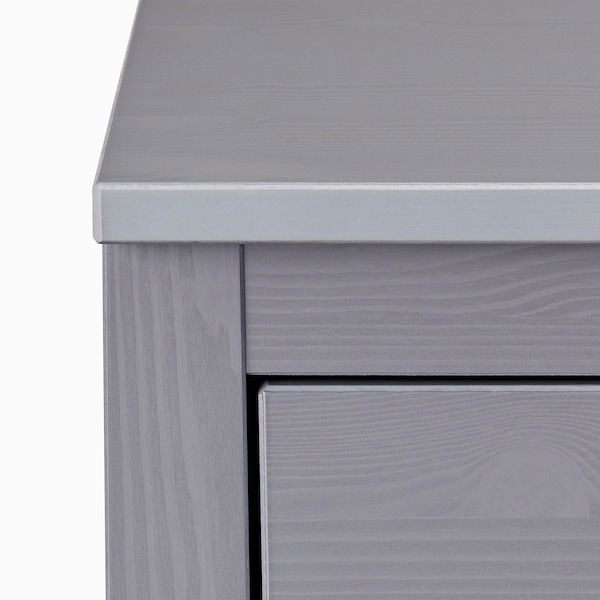 HEMNES Wäscheschrank, grau lasiert, Letzte 2 Tage