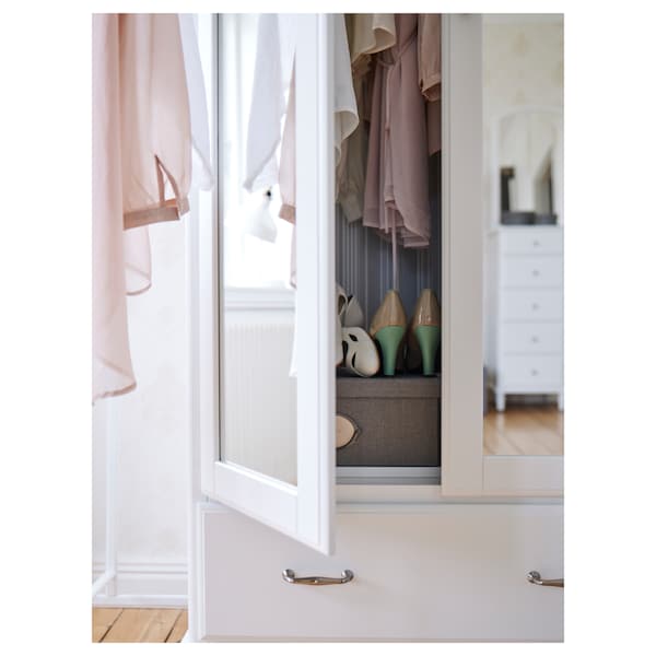 TYSSEDAL Kleiderschrank, weiß/Spiegelglas, Bis zu 65% Rabatt