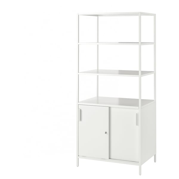TROTTEN Schiebetürenschrank, weiß,