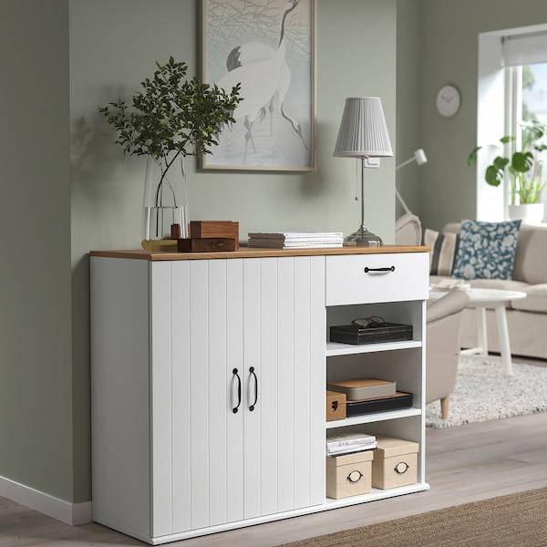 SKRUVBY Sideboard, weiß, zollfrei