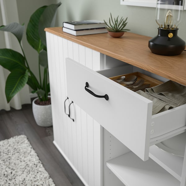 SKRUVBY Sideboard, weiß, zollfrei