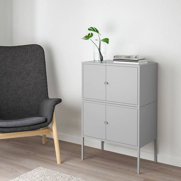 LIXHULT Schrankkombination, grau, Outlet