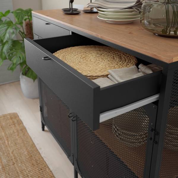 FJÄLLBO Sideboard, schwarz Angebote