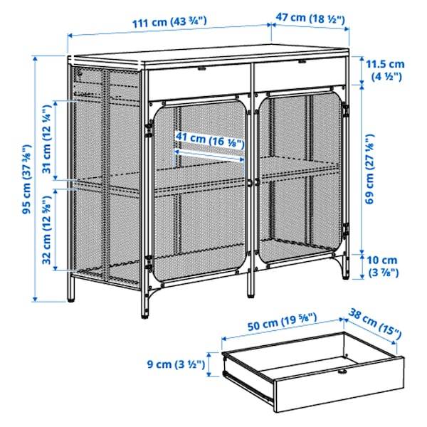 FJÄLLBO Sideboard, schwarz Angebote