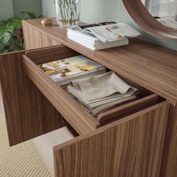 STOCKHOLM Sideboard, Nussbaumfurnier, Schlussverkauf
