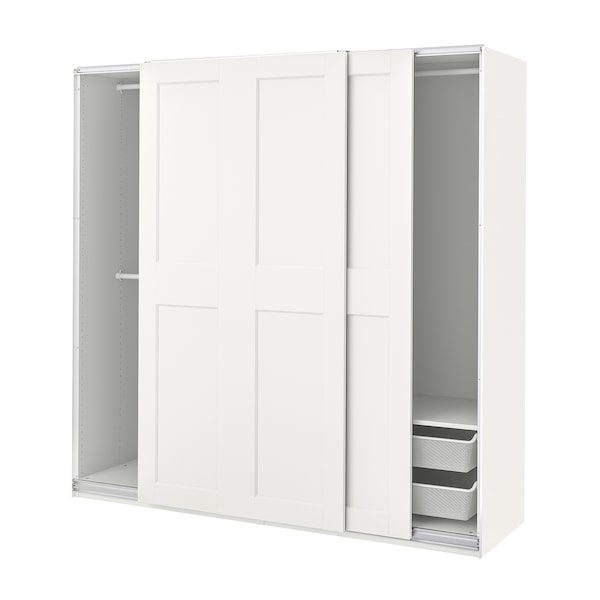 PAX / GRIMO Schrankkombination, weiß/weiß,
