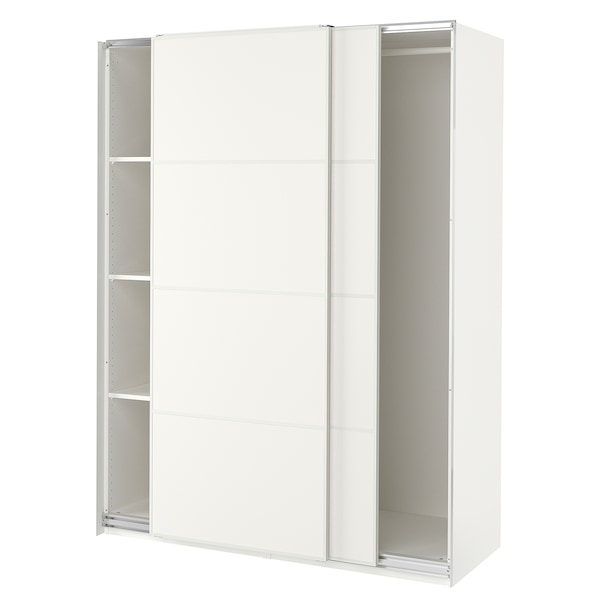 PAX / MEHAMN Kleiderschrank, weiß/doppelseitig weiß,