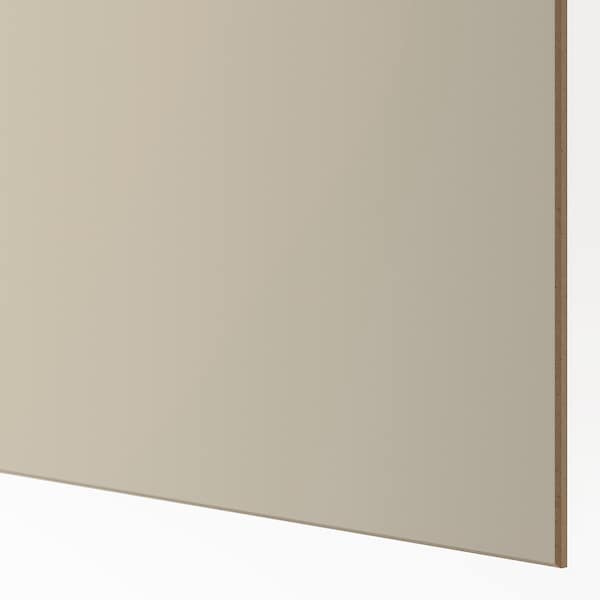 PAX / MEHAMN Kleiderschrank, doppelseitig dunkelgrau/graubeige, Black Friday