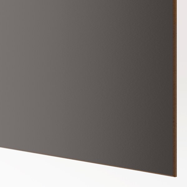 PAX / MEHAMN Kleiderschrank, doppelseitig dunkelgrau/graubeige, Black Friday
