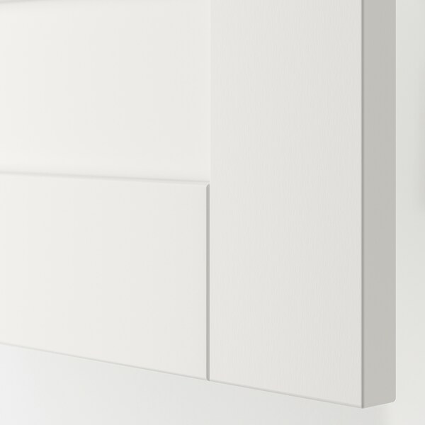 PLATSA Schrank mit Türen+Schubladen, weiß/Sannidal weiß, Neueste Mode