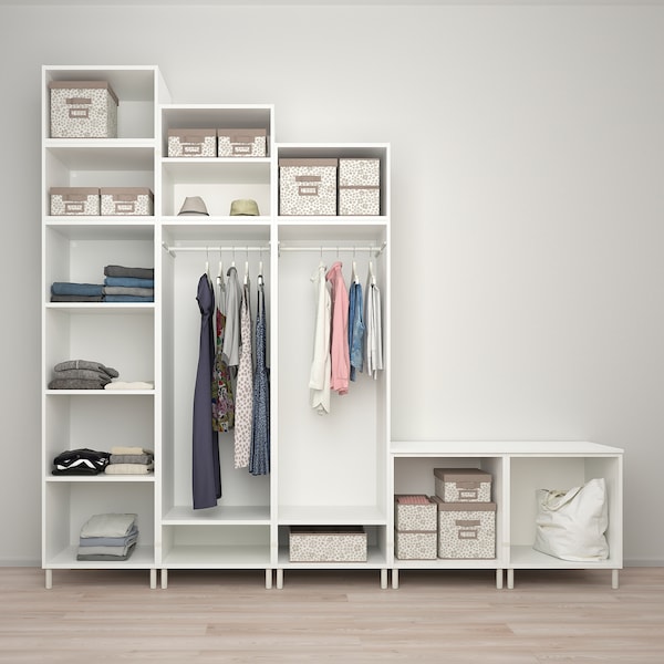 PLATSA Kleiderschrank mit 9 Türen, weiß Sannidal/weiß, Zeitlich begrenztes Angebot
