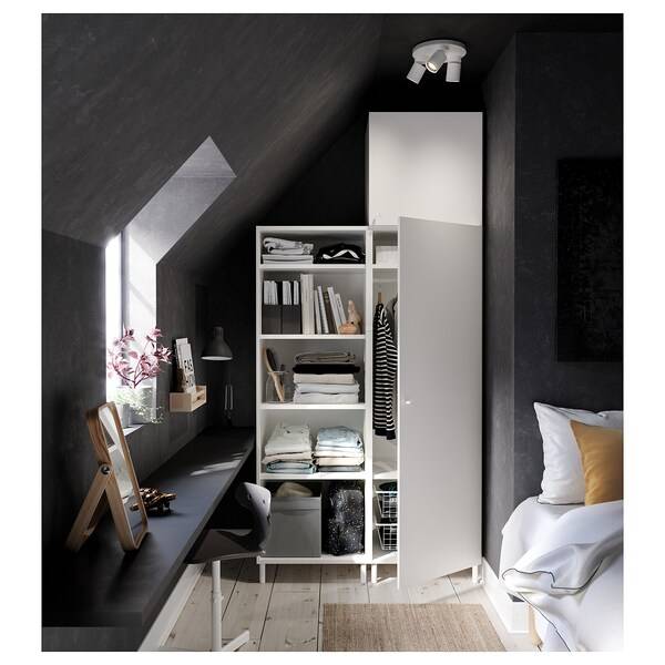 PLATSA Schrank mit 2 Türen, weiß/Fonnes weiß, Exklusive Angebote