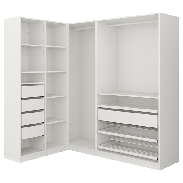 PAX Eckkleiderschrank, weiß,