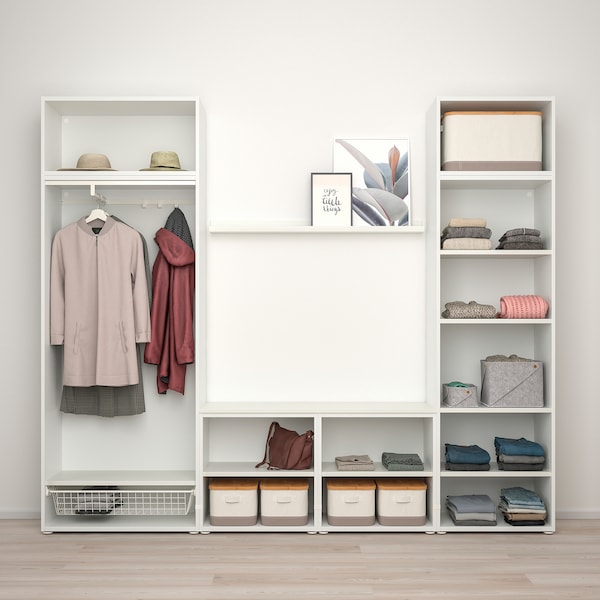 PLATSA Kleiderschrank mit 9 Türen, weiß STRAUMEN Spiegelglas/FONNES weiß, Rabatte dieses Monats