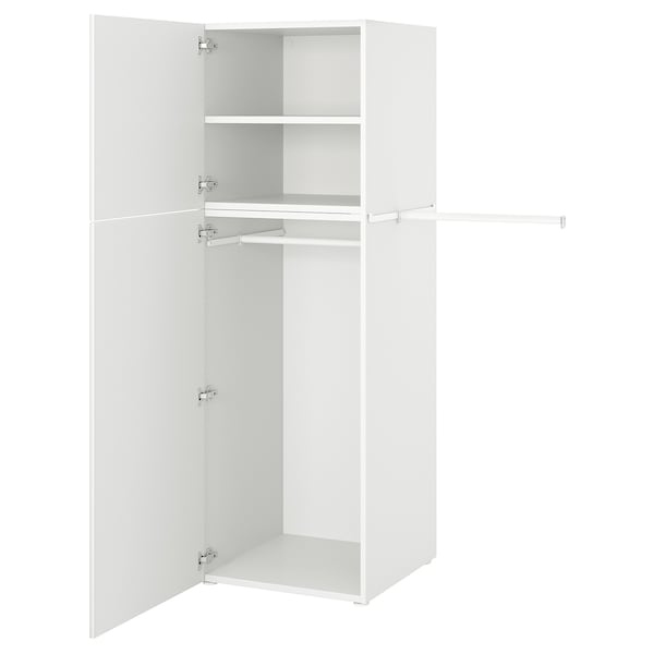 PLATSA Schrank mit 2 Türen, weiß/Fonnes weiß,